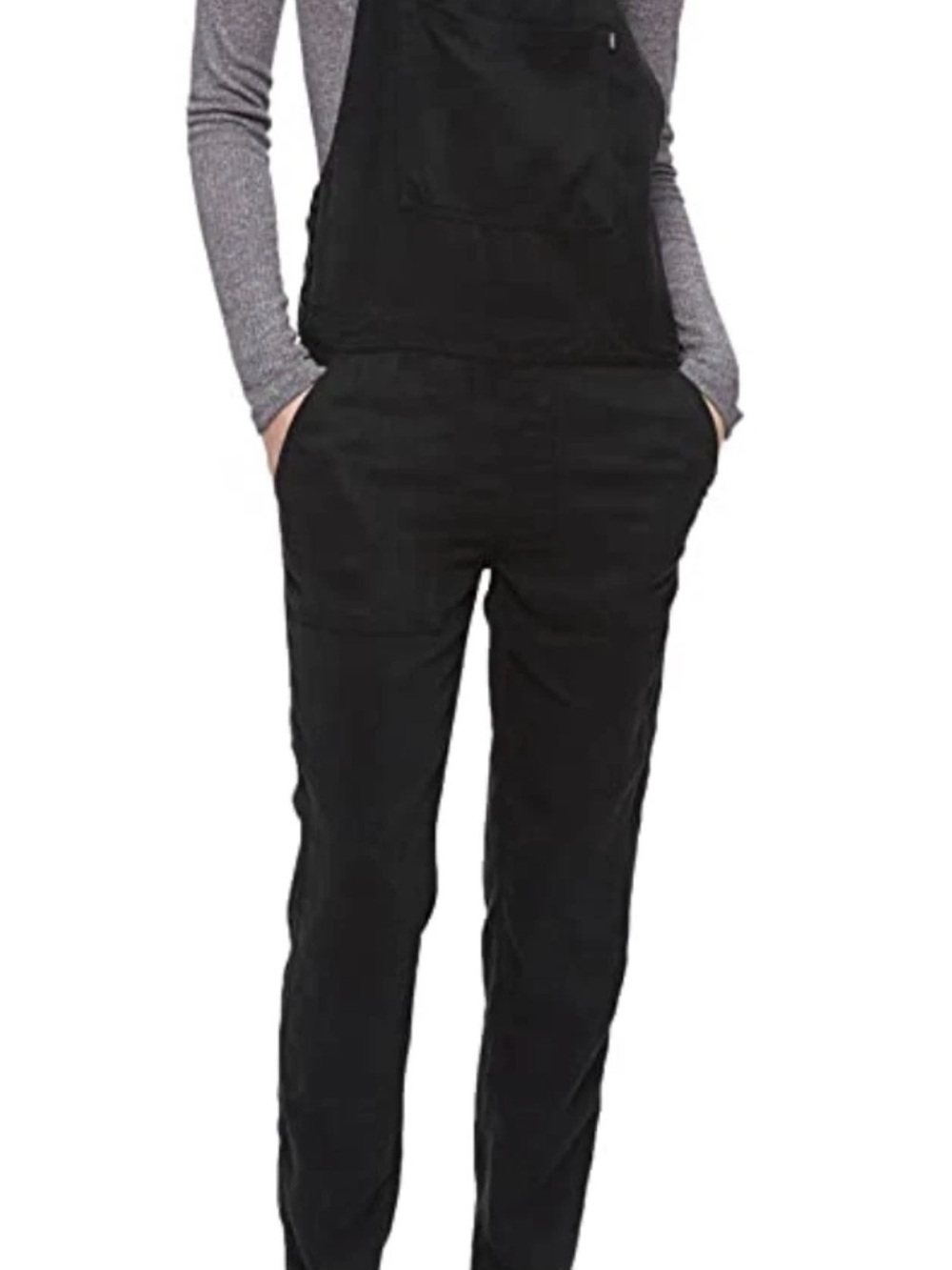Obey Ridgefield Overalls Size 24 Black Lyocell